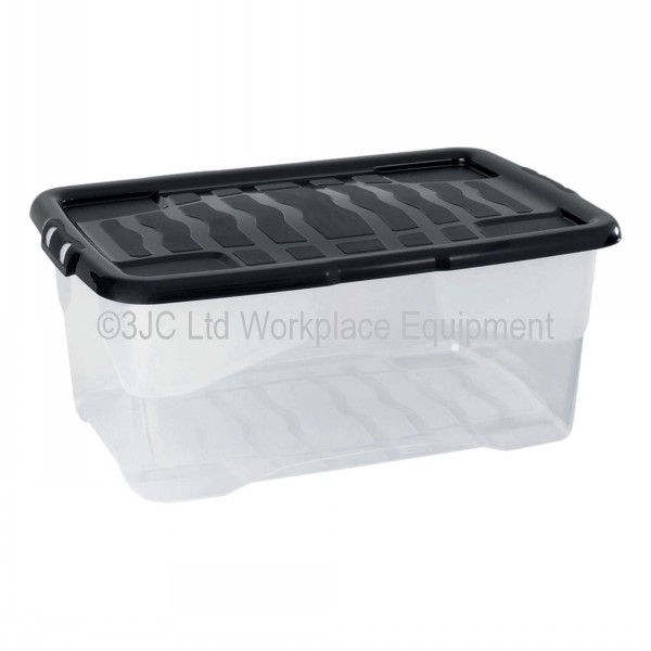 Strata Curve Plastic Storage Box & Lid Size 4 (42 Litre) 3JC